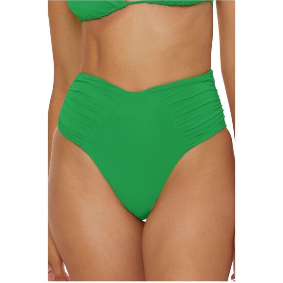 BECCA BY REBECCA VIRTUE Brinley High Waist Bikini Bottom XS NWT - Picture 1 of 6